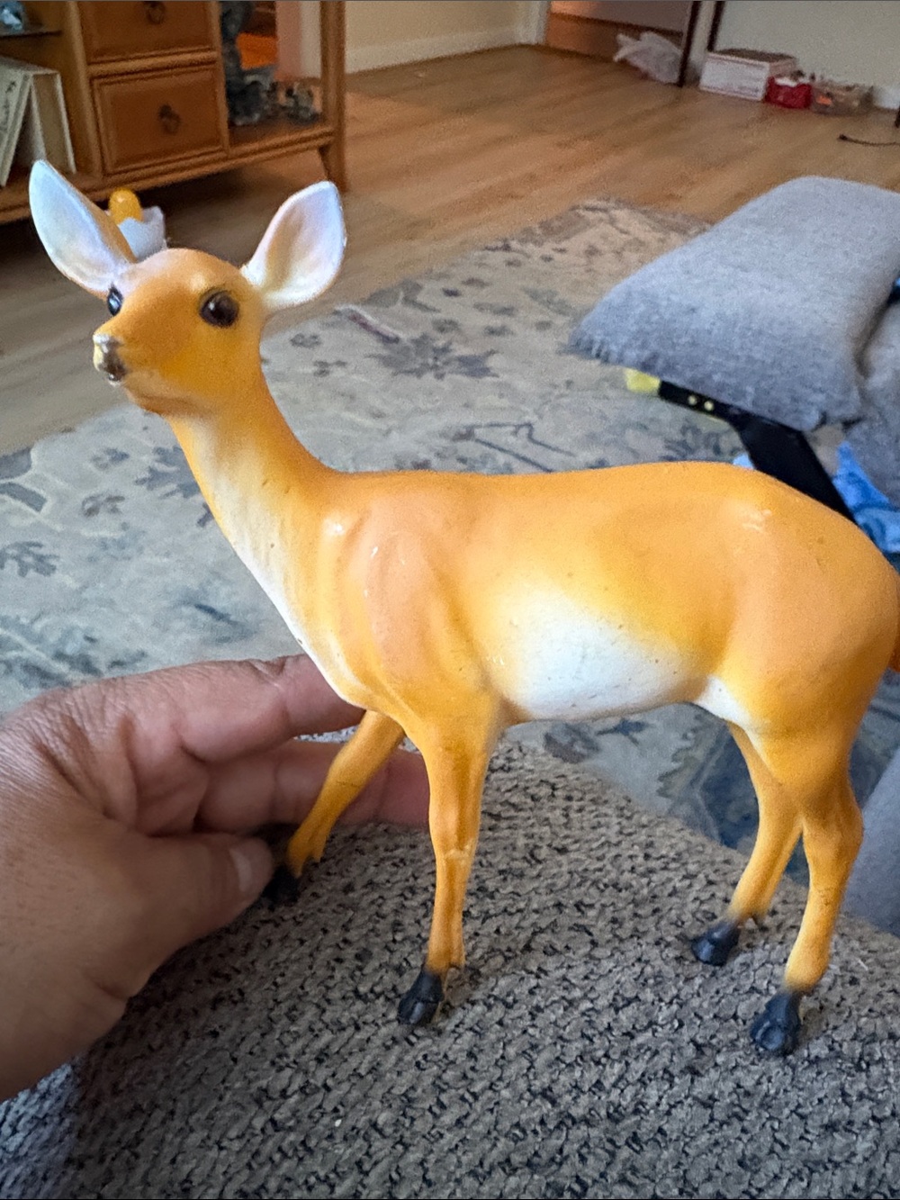 Vintage ~ Hard Plastic Deer Doe Figure